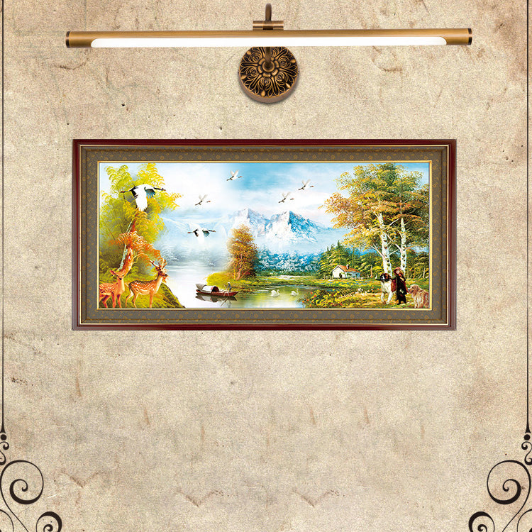 Linear Wall Sconce Lights Mid Century Metal 1 Light Sconce Light Fixture for Bathroom