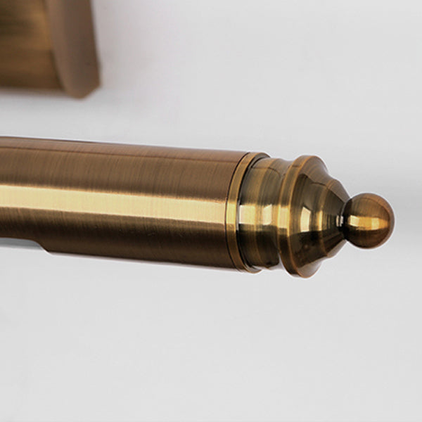 Luci da parete lineare Mid Century Metal 1 Light Sconce Light Aibrowture in oro