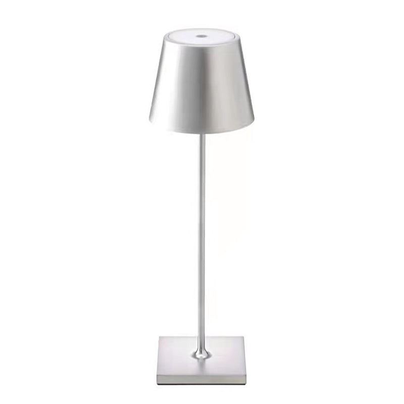 Lampe de table en métal avec commande tactile, lumière de table de cylindre pour le bureau