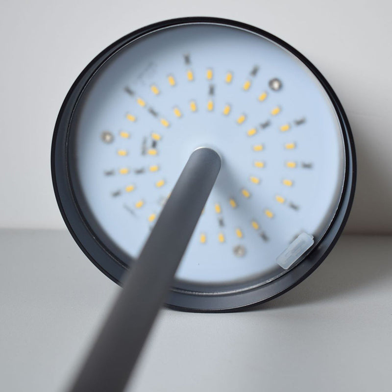 Lampe de table en métal avec commande tactile, lumière de table de cylindre pour le bureau