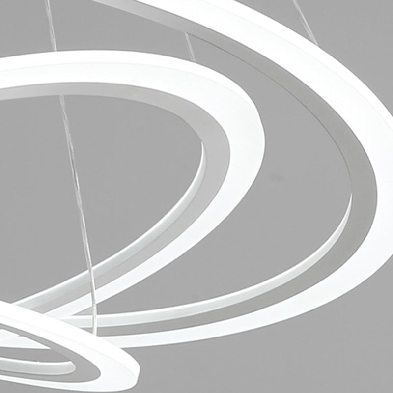 Moderne minimalisme -stijl LED hanger kroonluchter licht acryl hanger verlichting voor woonkamer