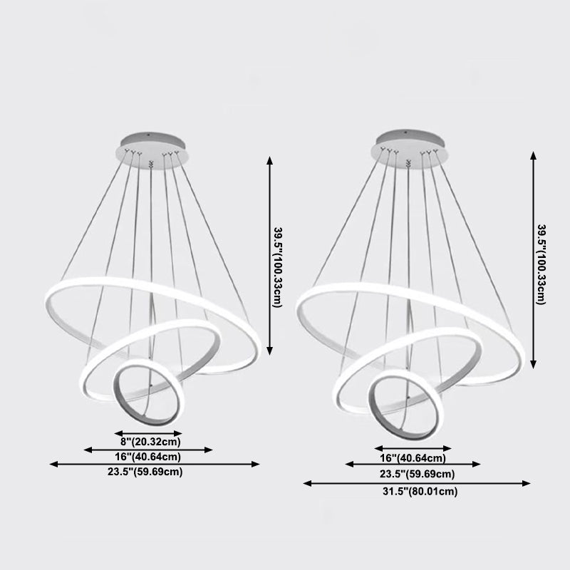 Moderne minimalisme stijl hanger kroonluchter licht metaal 3 licht plafond hanglampje voor woonkamer