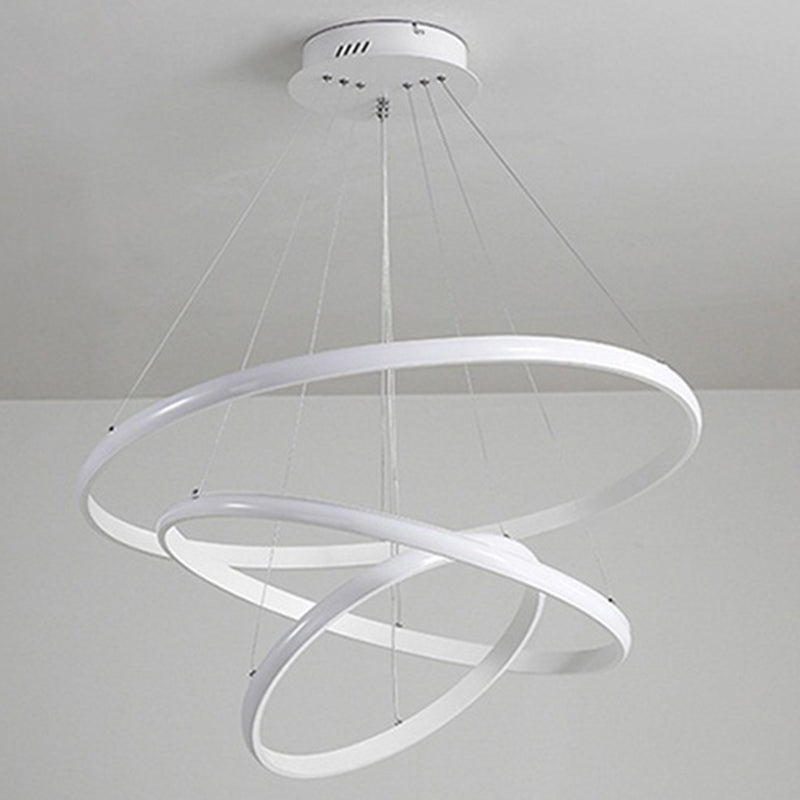 Moderne minimalisme stijl hanger kroonluchter licht metaal 3 licht plafond hanglampje voor woonkamer