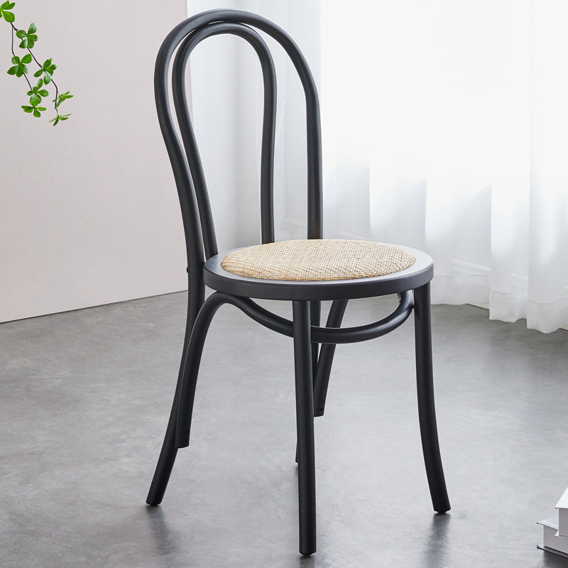 Juego de sillas de madera de haya contemporánea, cocina, comedor, sillas traseras Windsor