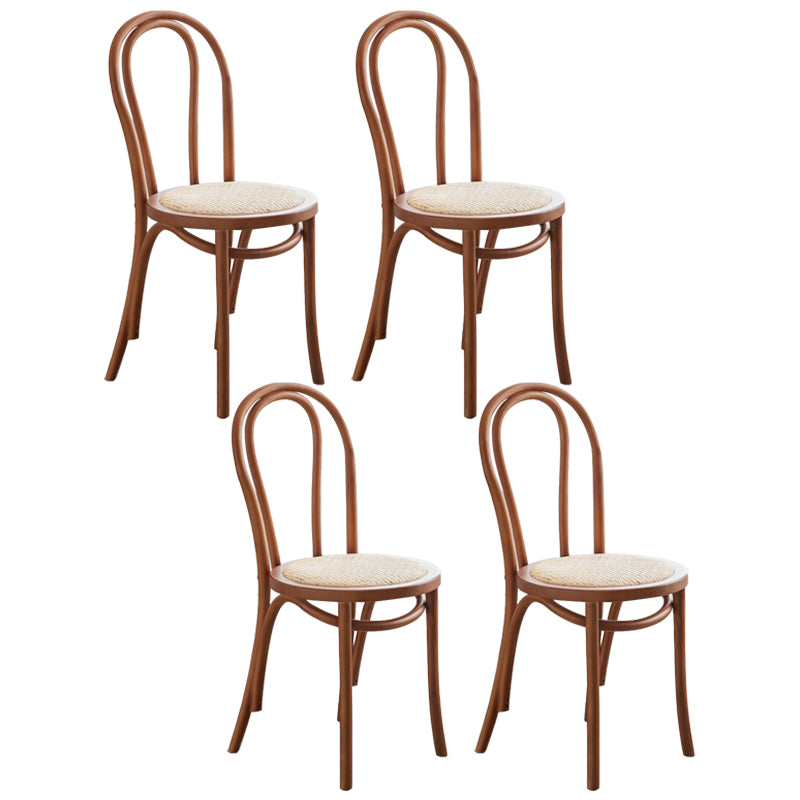 Juego de sillas de madera de haya contemporánea, cocina, comedor, sillas traseras Windsor