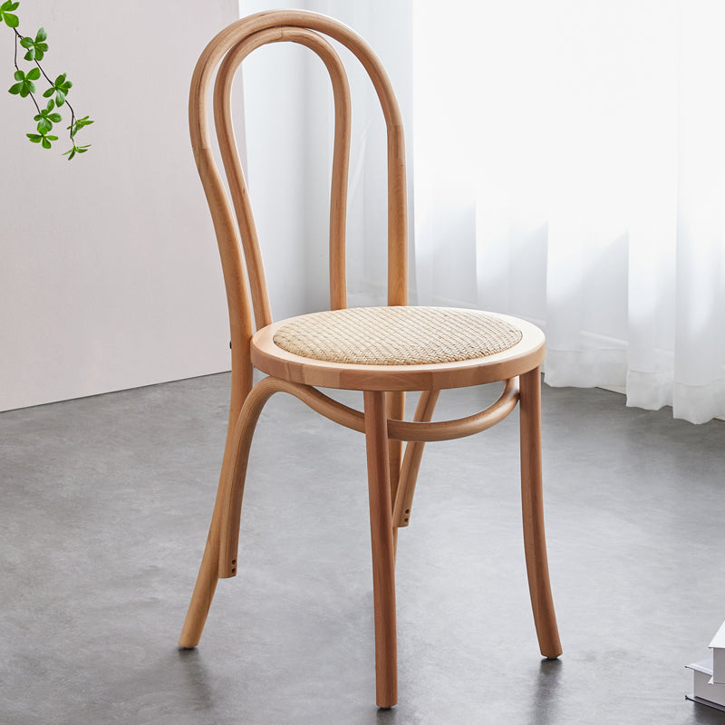Juego de sillas de madera de haya contemporánea, cocina, comedor, sillas traseras Windsor