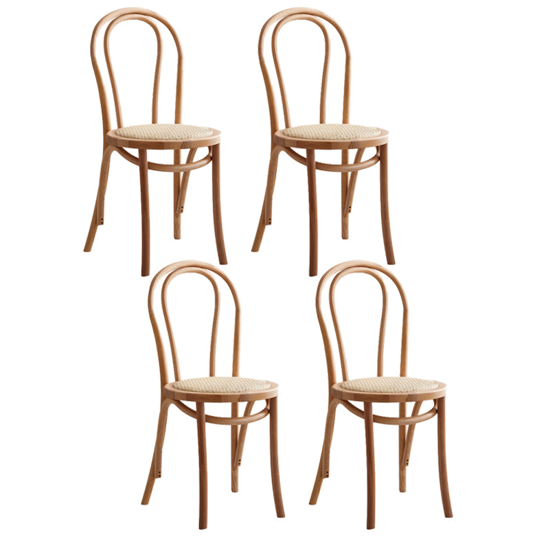 Juego de sillas de madera de haya contemporánea, cocina, comedor, sillas traseras Windsor