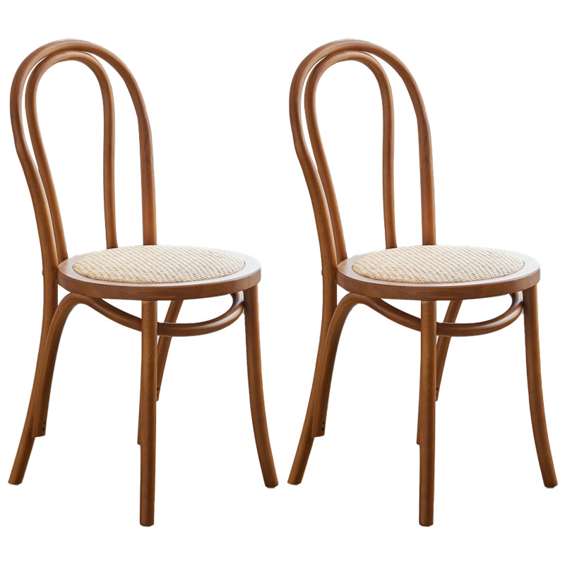 Juego de sillas de madera de haya contemporánea, cocina, comedor, sillas traseras Windsor