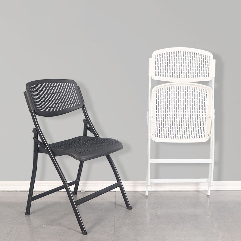 Chaise d'intérieur et d'extérieur moderne en métal et plastique, chaise d'appoint de salle à manger à dossier ouvert sans accoudoirs