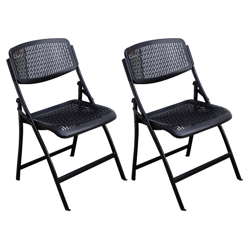 Chaise d'intérieur et d'extérieur moderne en métal et plastique, chaise d'appoint de salle à manger à dossier ouvert sans accoudoirs