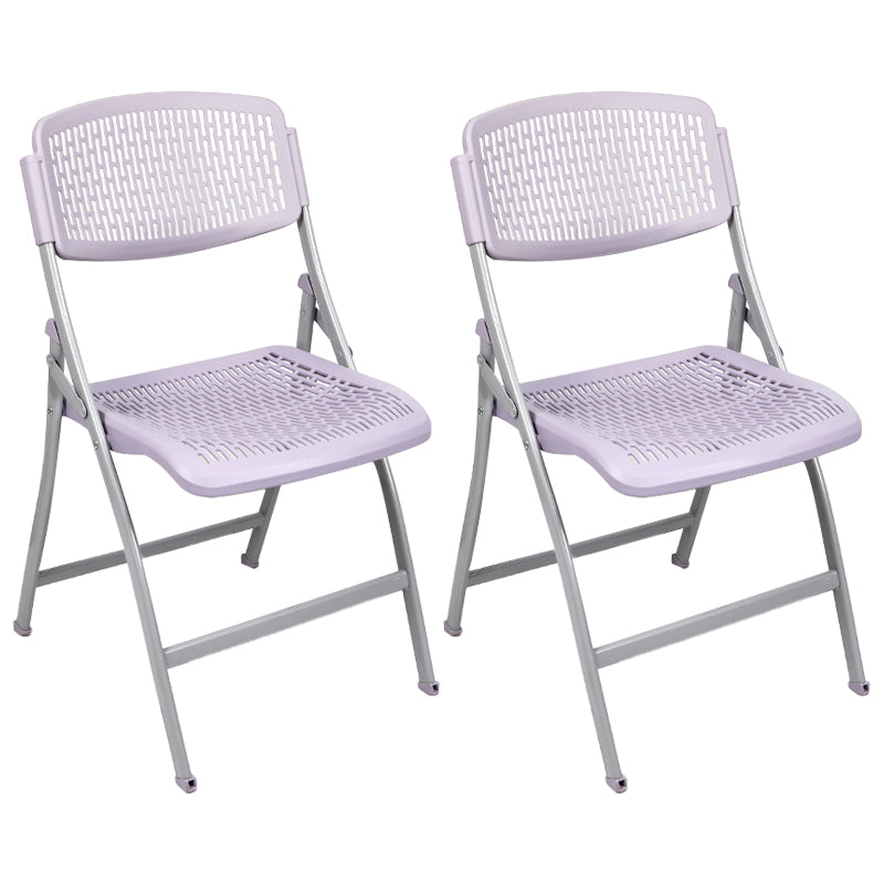 Chaise d'intérieur et d'extérieur moderne en métal et plastique, chaise d'appoint de salle à manger à dossier ouvert sans accoudoirs