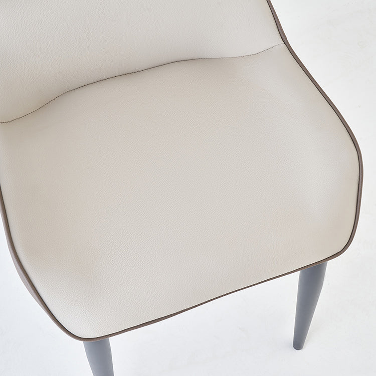 Chaise d'appoint à oreilles de style moderne avec pieds en métal pour un usage domestique (Ensemble de 2)