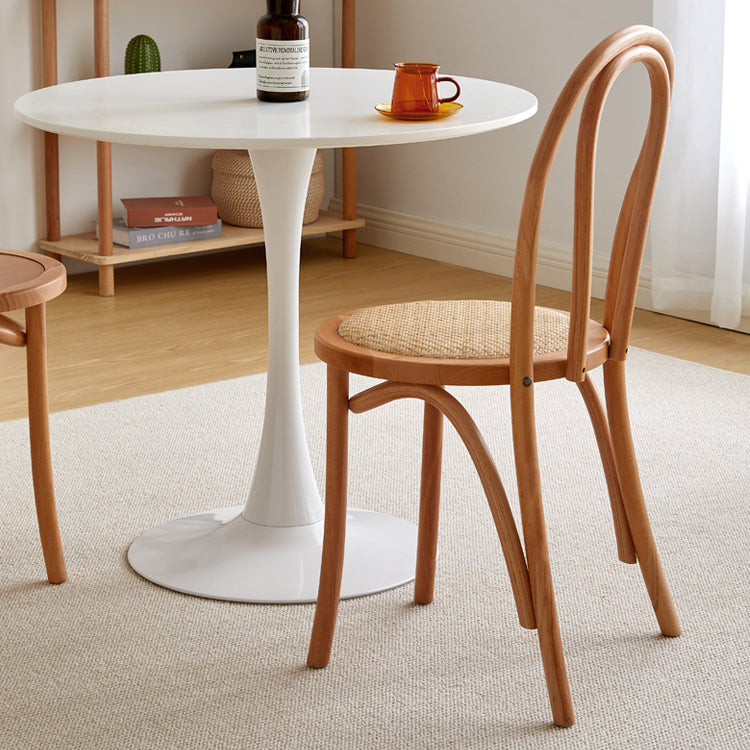 Silla de madera de haya de estilo moderno, juego de sillas de cocina con parte trasera Windsor