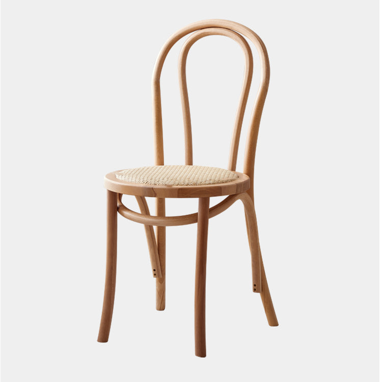Silla de madera de haya de estilo moderno, juego de sillas de cocina con parte trasera Windsor