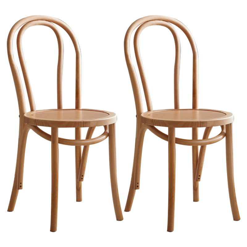 Silla de madera de haya de estilo moderno, juego de sillas de cocina con parte trasera Windsor