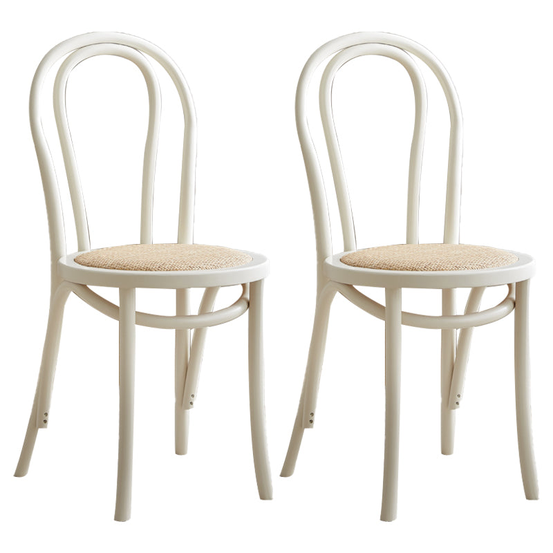 Silla de madera de haya de estilo moderno, juego de sillas de cocina con parte trasera Windsor