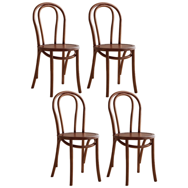 Silla de madera de haya de estilo moderno, juego de sillas de cocina con parte trasera Windsor