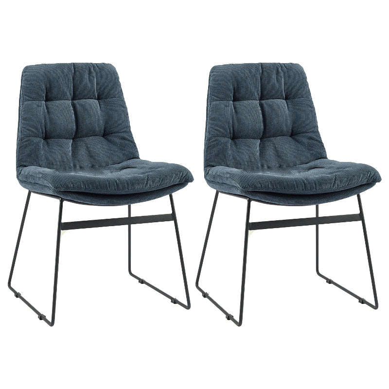 Contemporary Style Metal Dining Chair Dining Side Arm Chair for Kitchen