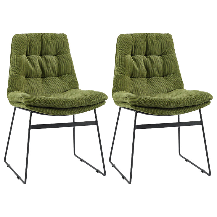 Contemporary Style Metal Dining Chair Dining Side Arm Chair for Kitchen