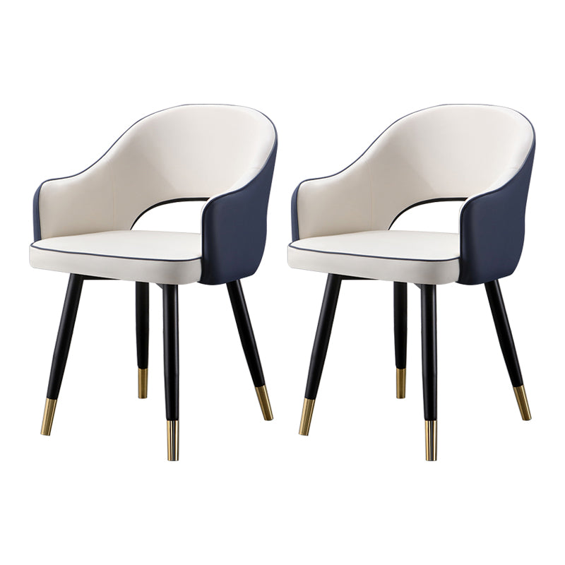 Fauteuils de salle à manger en métal Glam, chaise d'appoint à dossier ouvert pour usage domestique