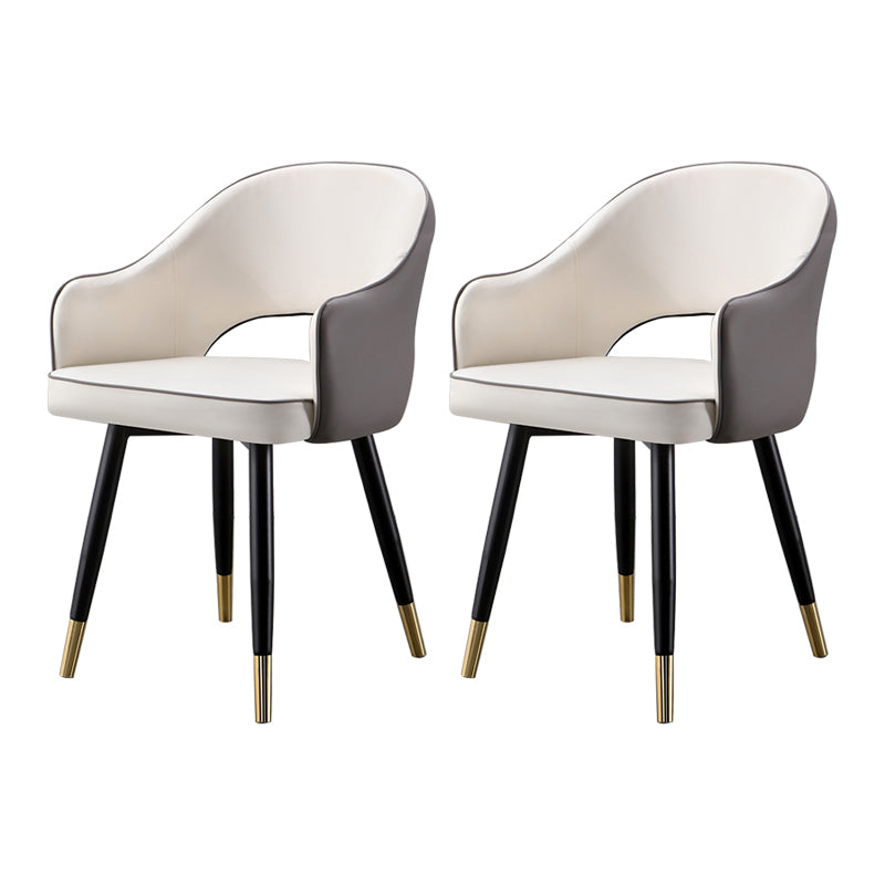 Fauteuils de salle à manger en métal Glam, chaise d'appoint à dossier ouvert pour usage domestique