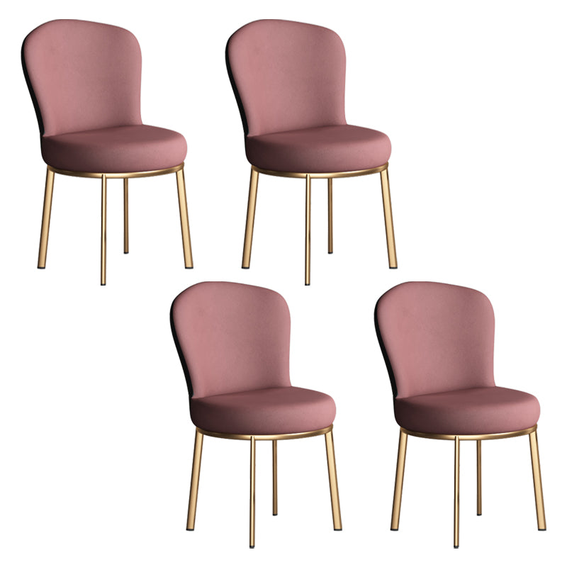 Chaises latérales rembourrées de style contemporain, chaise sans accoudoirs à dossier solide pour un usage domestique