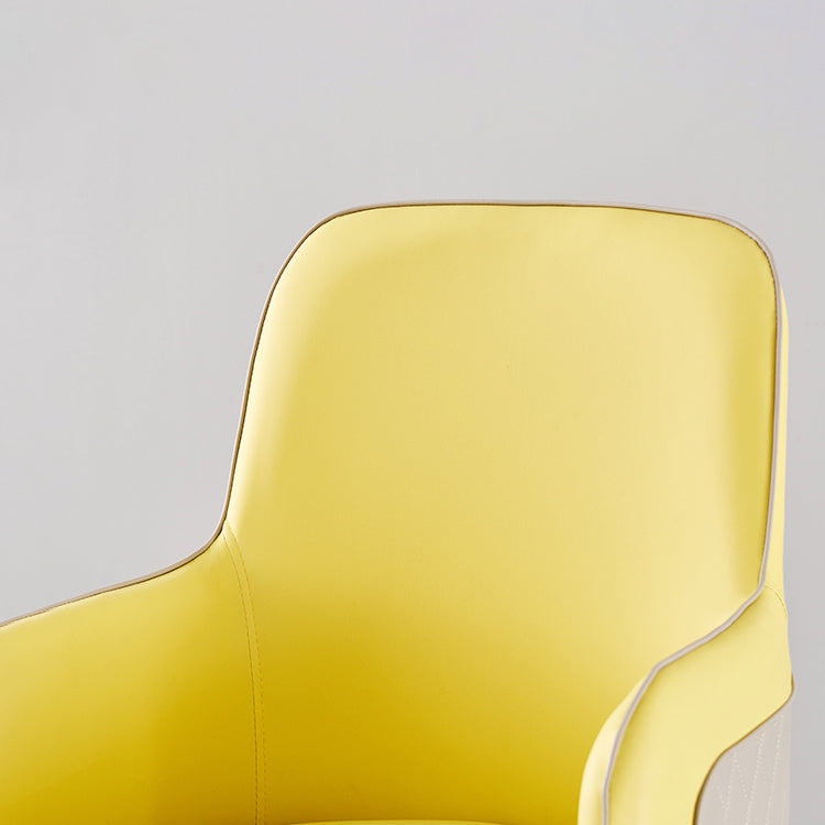Silla auxiliar de comedor de estilo moderno Sillón de cocina con patas de metal
