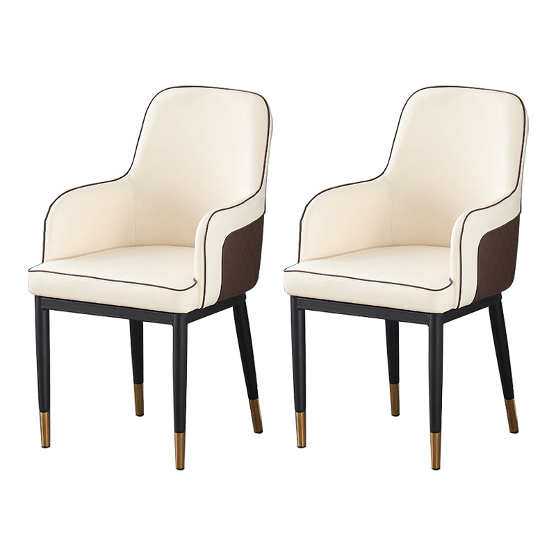 Silla auxiliar de comedor de estilo moderno Sillón de cocina con patas de metal