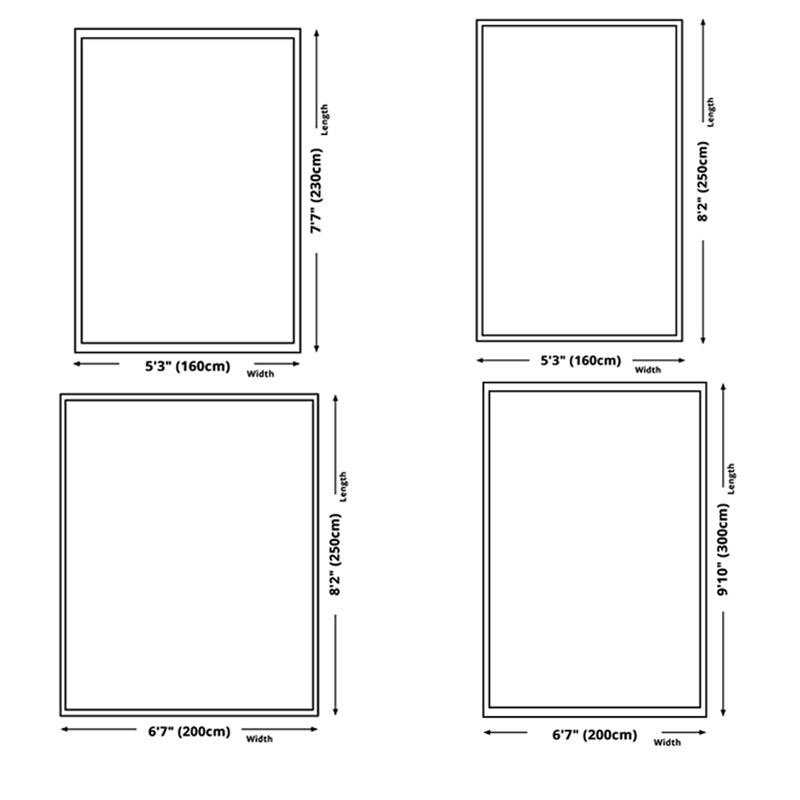 Mid-Century Living Room Carpet Tribal Pattern Rug Polyester Washable Carpet with Non-Slip Backing