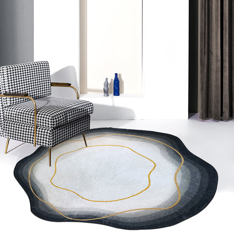 Fancy Modern Area Teppich abstraktes Muster Polyester Fläche Rugfärbung widerstandsfähiger Teppich für Wohnkultur