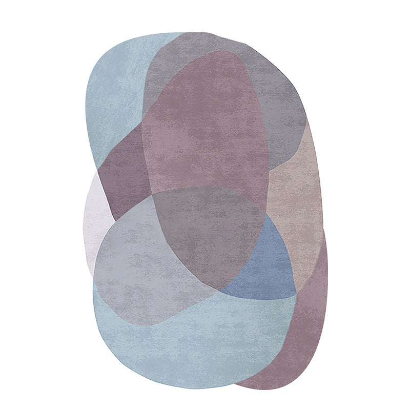 Tapis de zone de couleur de couleur fantaisie Tapis antidérapant de la zone de polyester moderne pour décoration intérieure