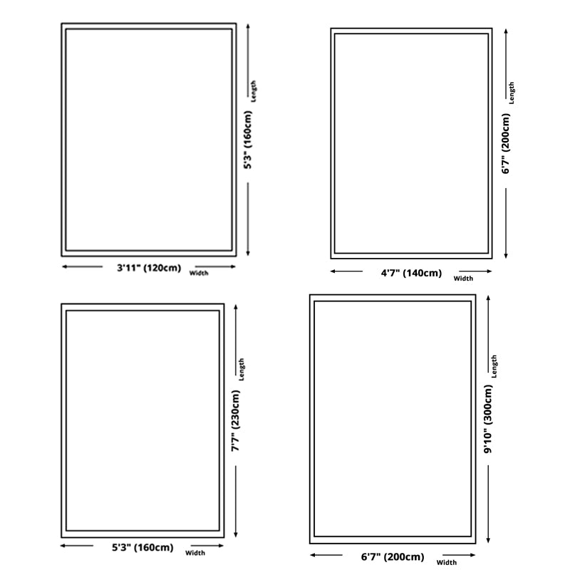 Stylish Ameicana Pattern Rug Bohemian Cotton Blend Area Rug Fringe Carpet for Bedroom