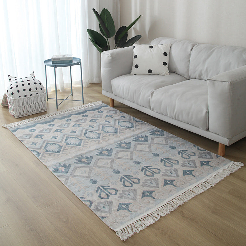 Vintage Ameicana Muster Teppich Funky Baumwollmischung Teppich Teppich für Wohnzimmer