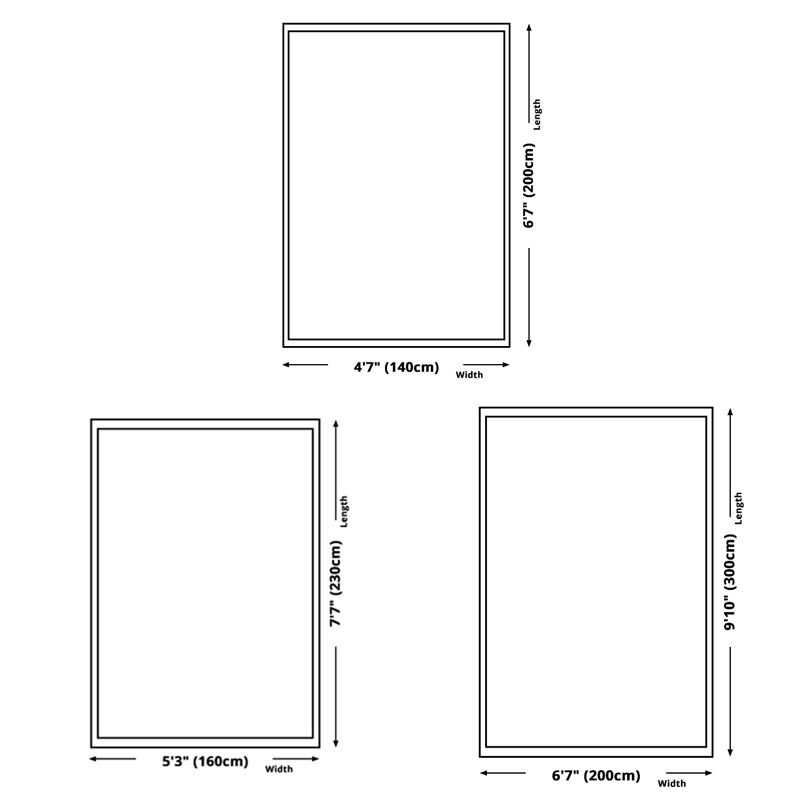 Green Modern Area Rug Plant Pattern Polyester Area Carpet Stain Resistant Rug for Home Decor