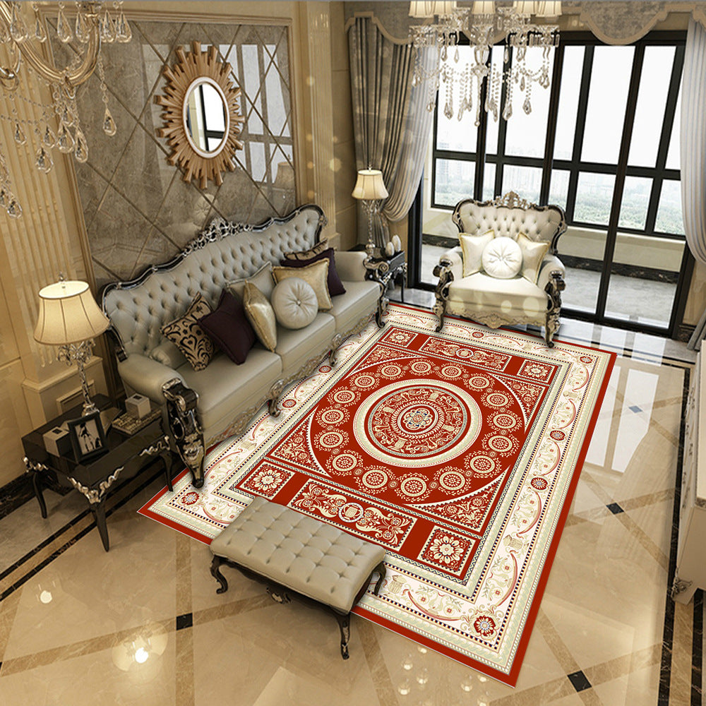 Antike Medaillon -Druckteppich Polyester Innenteppich -Teppichfleck -Widerstands -Fläche Teppich für Wohnzimmer
