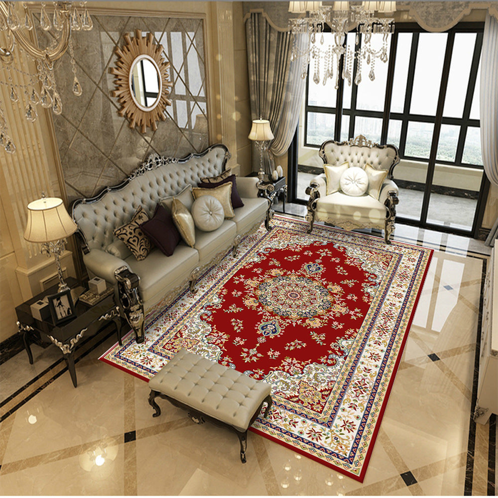 Antike Medaillon -Druckteppich Polyester Innenteppich -Teppichfleck -Widerstands -Fläche Teppich für Wohnzimmer