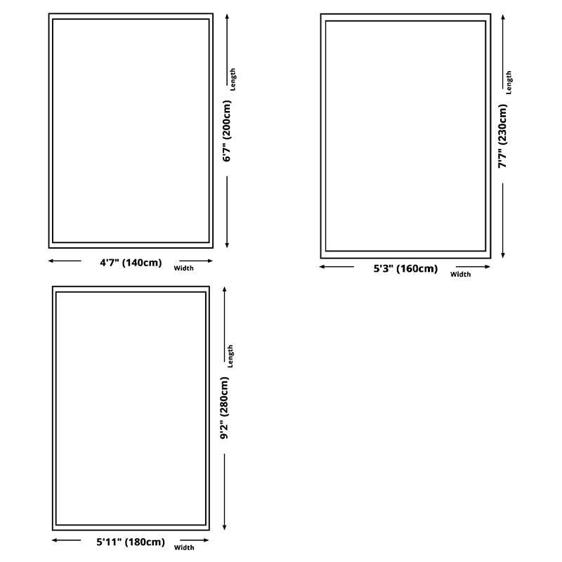 Blue Bohemian Rug Blending Graphic Rug Washable Indoor Rug for Living Room