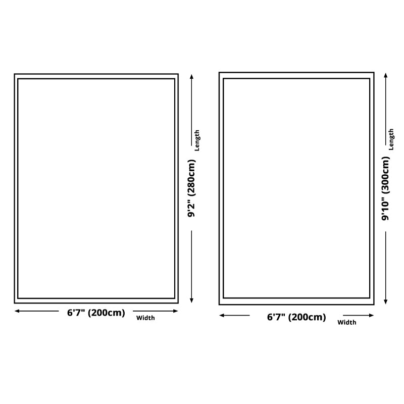 Blue Bohemian Rug Blending Graphic Rug Washable Indoor Rug for Living Room