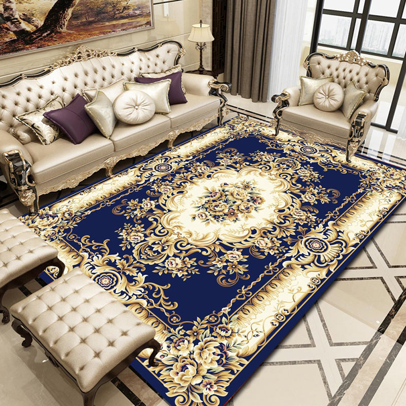 Fluorescent Green Modern Rug Polyester Graphic Rug Non-Slip Backing Rug for Home Decoration