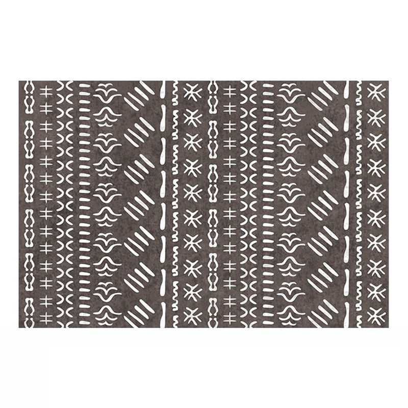 Bohemian Southwestern Print Rug Polyester Indoor Carpet Stain Resistant Area Rug for Living Room