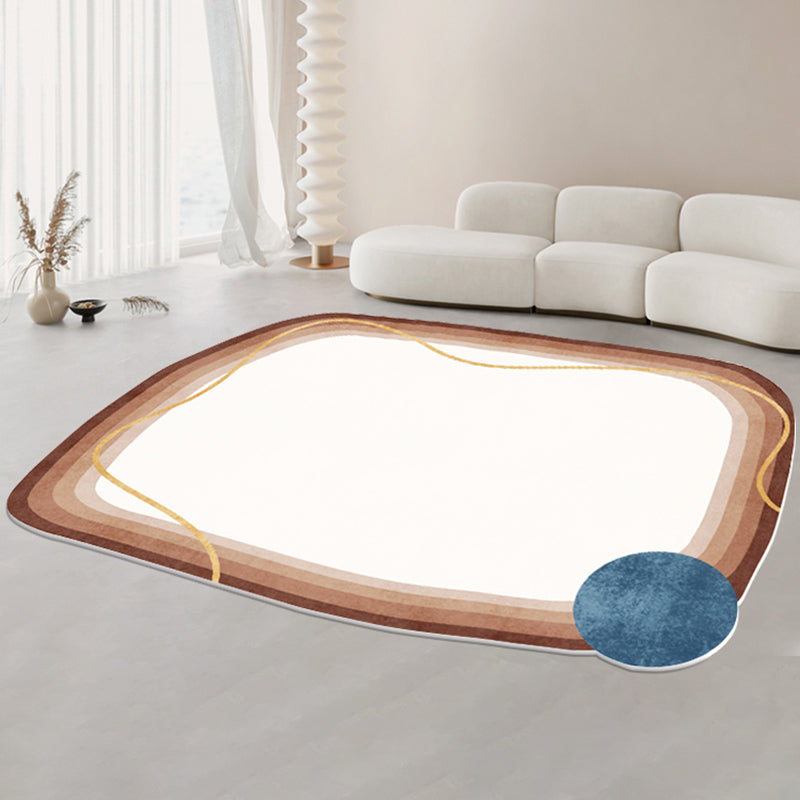 Chique woonkamer tapijt kleurblokkeerd polyester gebied tapijt niet-slip achterste backing area tapijt