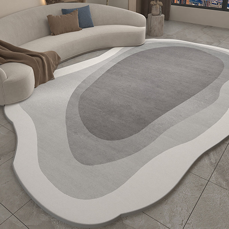 Ausgefallener Wohnzimmer Teppich Farbblock Polyester Fläche Teppich nicht rutschfestem Hintergrund Teppich