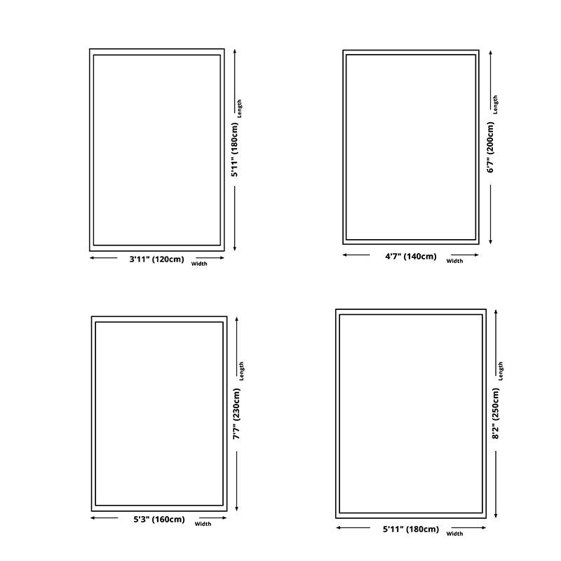 Multicolored Indoor Rug Traditional Flower Print Carpet Stain Resistant Carpet for Living Room