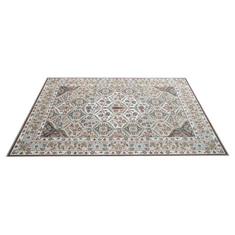 Reclaimed Medallion Print Rug Polyester Indoor Rug Stain Resistant Area Carpet for Living Room