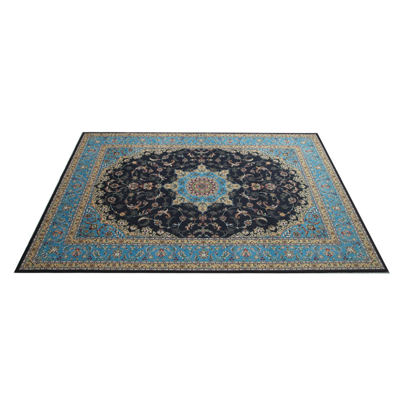 Reclaimed Medallion Print Rug Polyester Indoor Rug Stain Resistant Area Carpet for Living Room