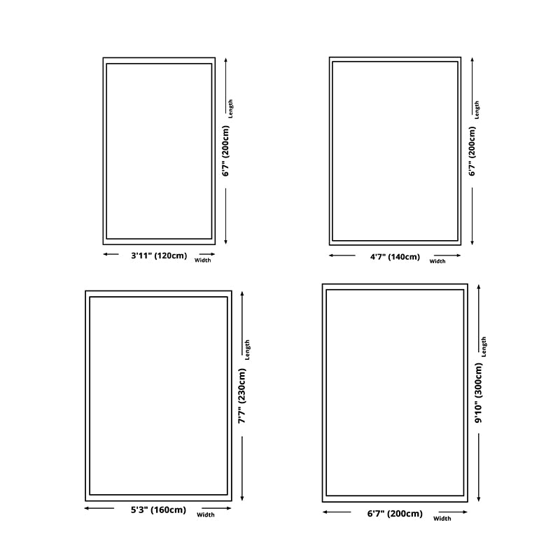 Traditional Tribal Totem Rug Polyester Indoor Rug Stain Resistant Area Carpet for Living Room