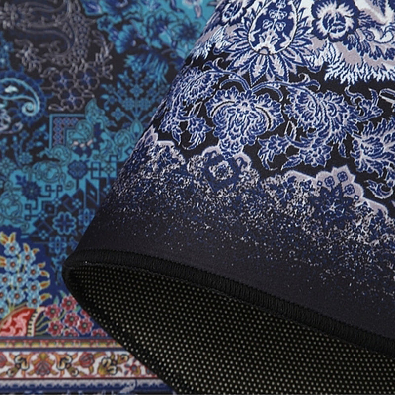 Traditional Tribal Totem Rug Polyester Indoor Rug Stain Resistant Area Carpet for Living Room