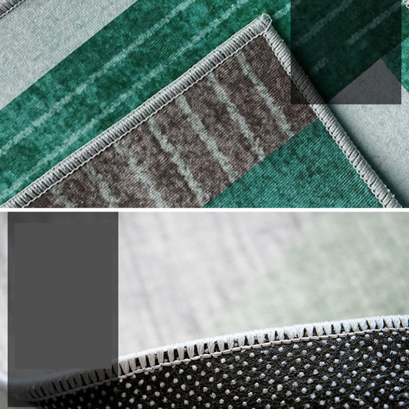 Orange Modern Rug Blending Color Lump Rug Stain Resistant Rug for Living Room