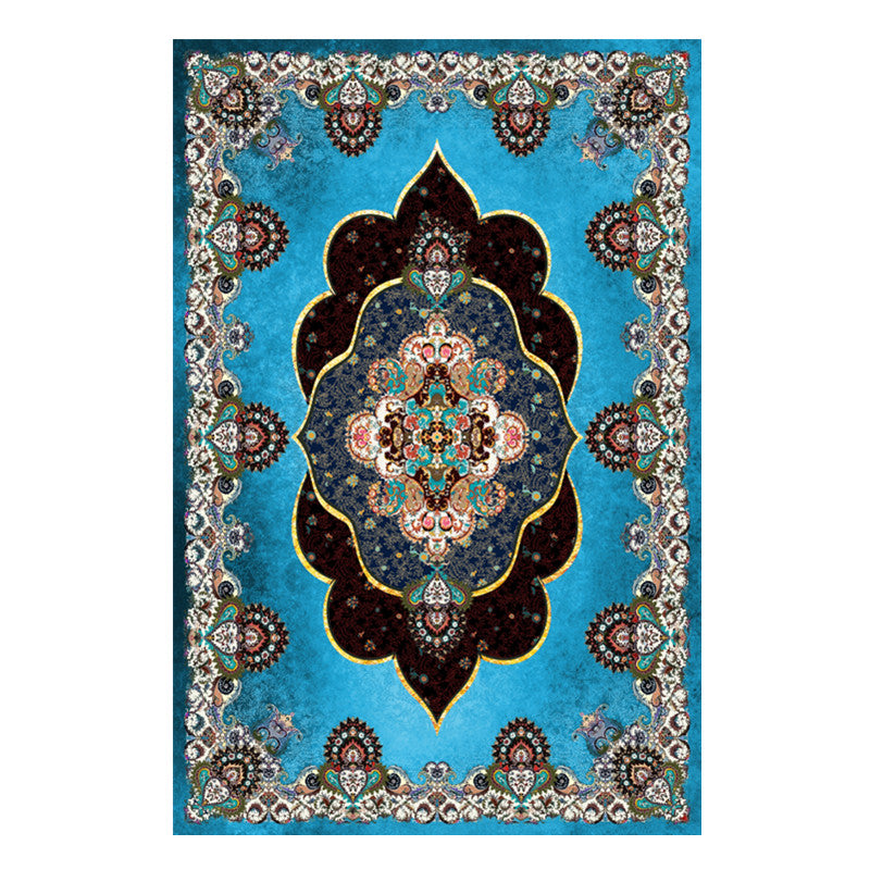 Purple Modern Rug Blending Graphic Rug Non-Slip Backing Rug for Living Room