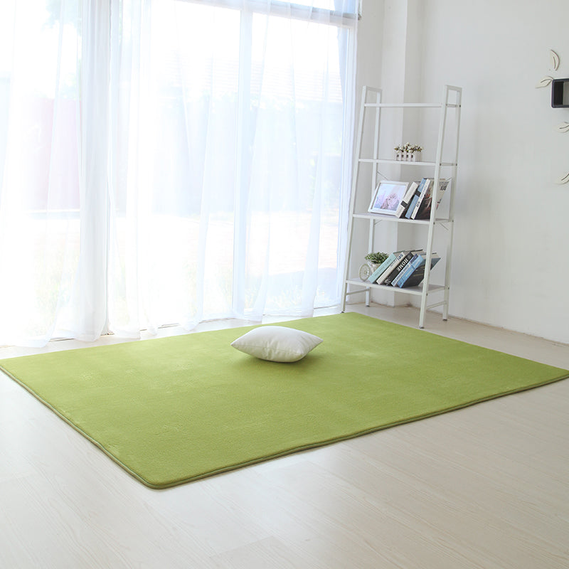 Comfort Plain Shag Rug Polyester Indoor Carpet Non-Slip Backing Area Carpet for Home Decoration